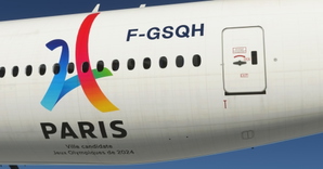 Air France "Olympic Games 2024 / Jeux Olympiques 2024" CaptainSim 777-300ER thumbnail 5