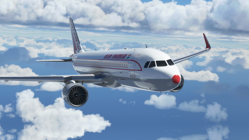 A320 Air India  एअर इंडिया  old colors 8K ultra
