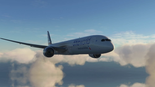 B787 American Airlines One World Livery 8K ultra