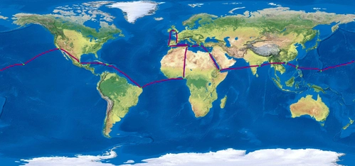 Around the world in 19 flights ([A32NX] Easyjet A320 neo G-UZHA 8K)