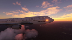 Asobo B747-8i Lufthansa Star Alliance D-ABTH | Fictional | 4K | [No mirroring] | Discontinued thumbnail 2