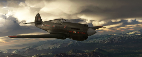 P-40B Tomahawk BigRadials Green-Russian "Brave 57"