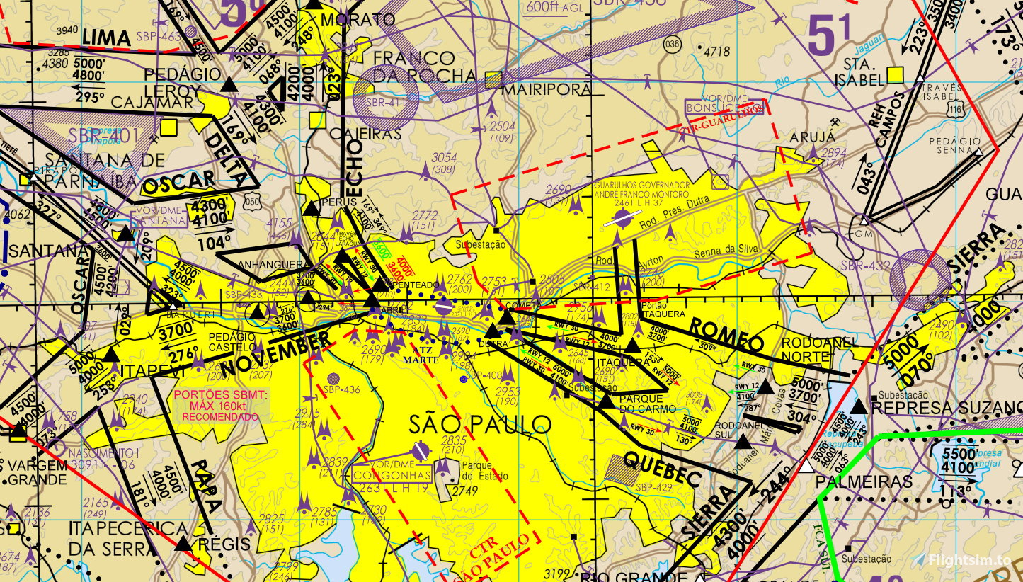 Brazil VFR REA waypoints as landmarks - Image 1