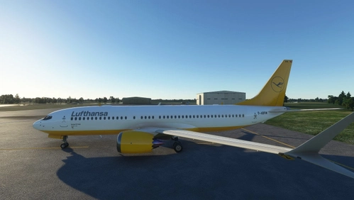 Bredok3D 737Max Lufthansa Retro D-ABFW Yellow request