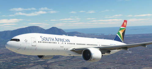 CaptainSim 777-200 South African Airways [8K Fictional]