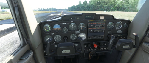 Cessna C152 Aerobat Dark & Clean Cockpit