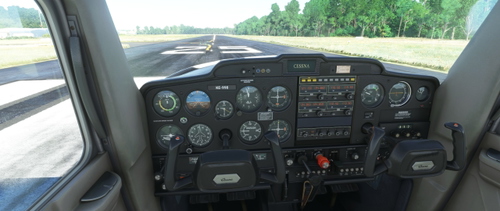 Cessna C152 Dark & Clean Cockpit