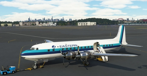 Eastern Airlines DC-6B Hockeystick Livery PMDG Model