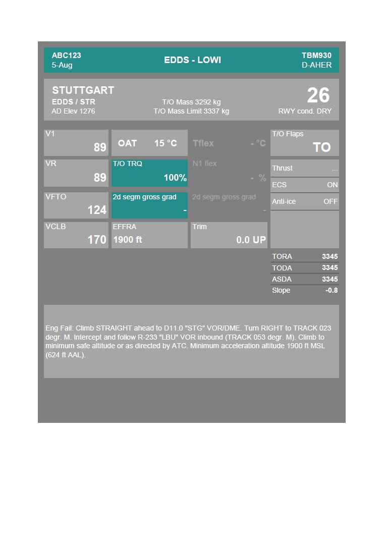 Excel flight planning tool for microsoft flight simulator msfs