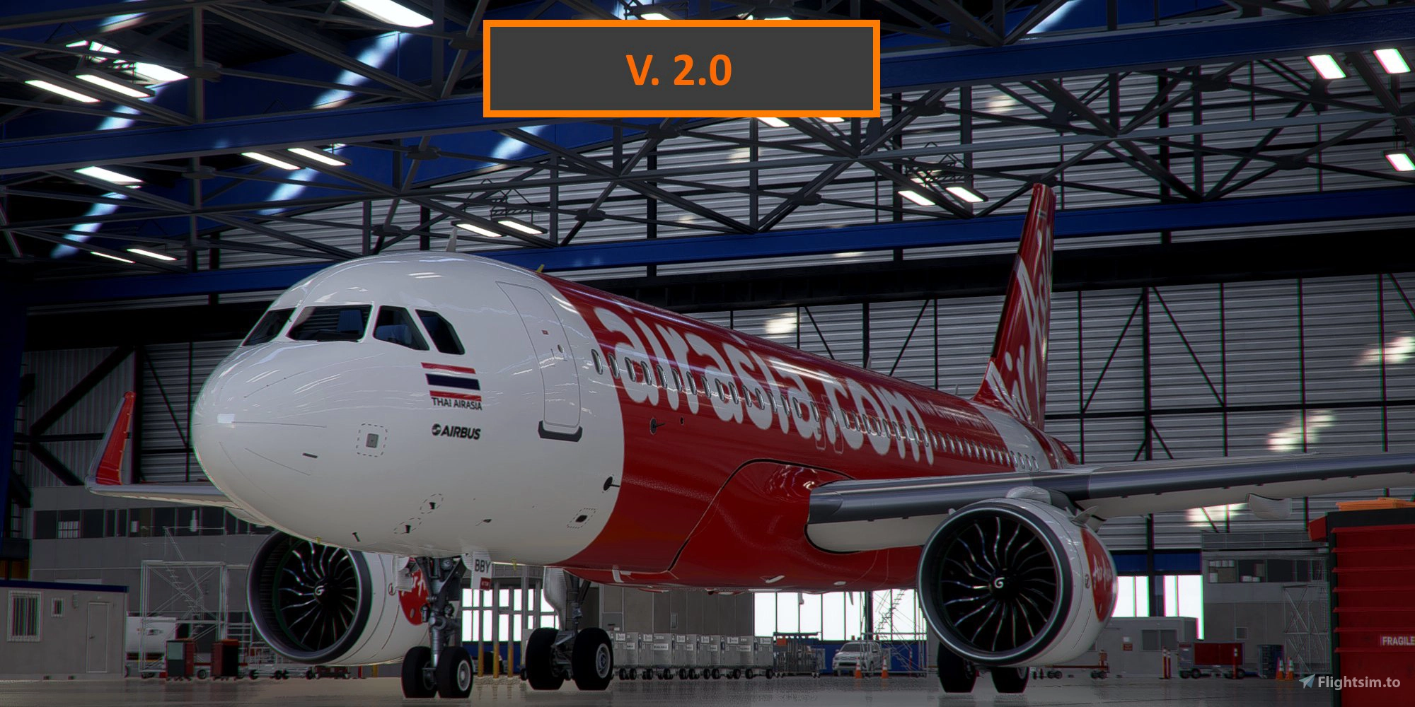[A32NX] FBW A320neo AirAsia HS-BBY in 8k - Image 1