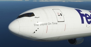 FedEx / Federal Express CaptainSim 777-300F (P2F) thumbnail 4