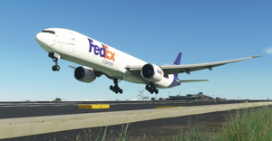 FedEx / Federal Express CaptainSim 777-300F (P2F) thumbnail 1