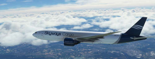 FLYWOH CaptainSim 777-200F Skyways Cargo