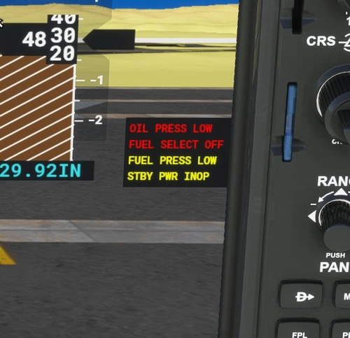 G1000 Turboprop Annunciation Fix