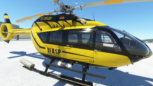 Hype Performance Group Airbus H145 WASP Livery (Fictional, 8K, LuxVar)