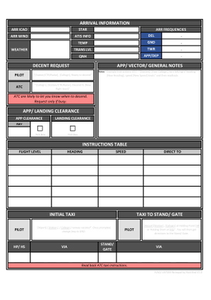 IVAO/ VATSIM Worksheet Notepad thumbnail 2