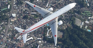 Japan One / Japan Air Self-Defense Force / JASDF / Japanese Government CaptainSim 777-300ER thumbnail 12