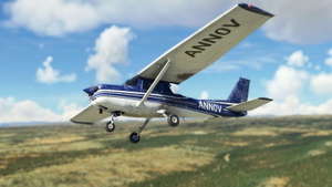 WBSim/JPLogistics Cessna 152 Reims Blue Livery (clean & used & Fairing) thumbnail 9