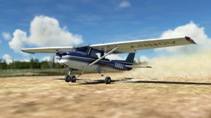 WBSim/JPLogistics Cessna 152 Reims Blue Livery (clean & used & Fairing) thumbnail 5