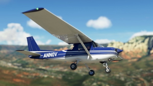 WBSim/JPLogistics Cessna 152 Reims Blue Livery (clean & used & Fairing) thumbnail 6