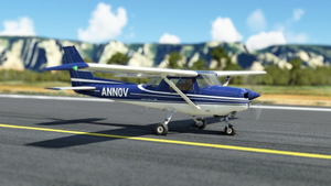 WBSim/JPLogistics Cessna 152 Reims Blue Livery (clean & used & Fairing) thumbnail 4