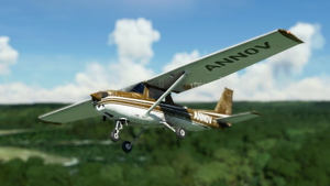 WBSim/JPLogistics Cessna 152 Reims Brown Livery (clean & used & Fairing) thumbnail 4