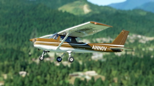 WBSim/JPLogistics Cessna 152 Reims Brown Livery (clean & used & Fairing) thumbnail 5