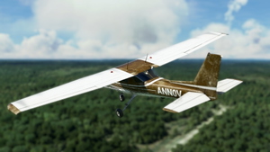 WBSim/JPLogistics Cessna 152 Reims Brown Livery (clean & used & Fairing) thumbnail 6