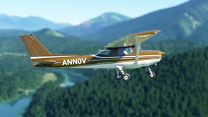 WBSim/JPLogistics Cessna 152 Reims Brown Livery (clean & used & Fairing) thumbnail 3