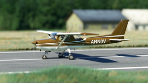 WBSim/JPLogistics Cessna 152 Reims Brown Livery (clean & used & Fairing) thumbnail 11