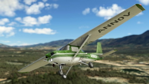 WBSim/JPLogistics Cessna 152 Reims Green Livery (clean & used & Fairing) thumbnail 6