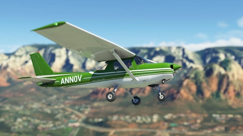 WBSim/JPLogistics Cessna 152 Reims Green Livery (clean & used & Fairing)
