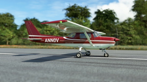 WBSim/JPLogistics Cessna 152 Reims Red Livery (clean & used & Fairing) thumbnail 5