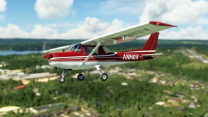 WBSim/JPLogistics Cessna 152 Reims Red Livery (clean & used & Fairing) thumbnail 3
