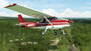 WBSim/JPLogistics Cessna 152 Reims Red Livery (clean & used & Fairing) thumbnail 1
