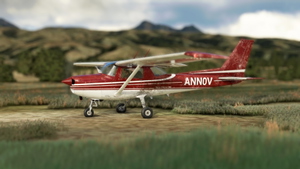 WBSim/JPLogistics Cessna 152 Reims Red Livery (clean & used & Fairing) thumbnail 6