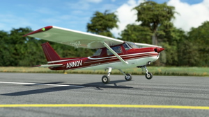 WBSim/JPLogistics Cessna 152 Reims Red Livery (clean & used & Fairing) thumbnail 7