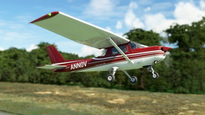 WBSim/JPLogistics Cessna 152 Reims Red Livery (clean & used & Fairing) thumbnail 9