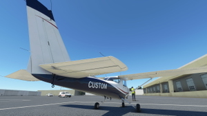 JPLogistics Cessna 152 White & Blue with Red Accent Livery thumbnail 6