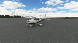 JPLogistics Cessna 152 White & Blue with Red Accent Livery thumbnail 3