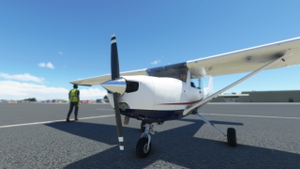 JPLogistics Cessna 152 White & Blue with Red Accent Livery thumbnail 2