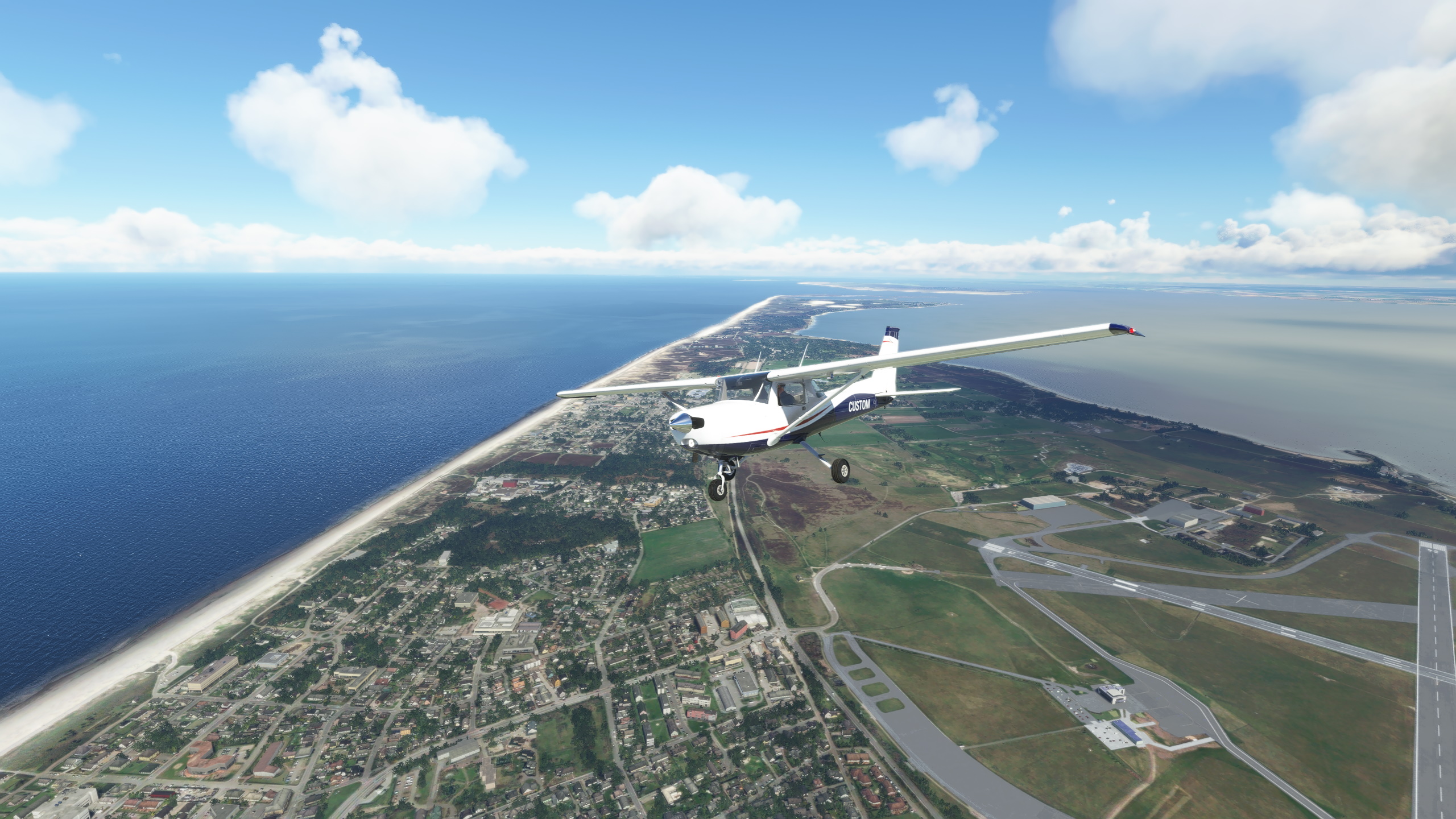 JPLogistics Cessna 152 White & Blue with Red Accent Livery - Image 1