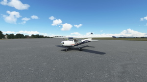 JPLogistics Cessna 152 White & Blue with Red Accent Livery thumbnail 4