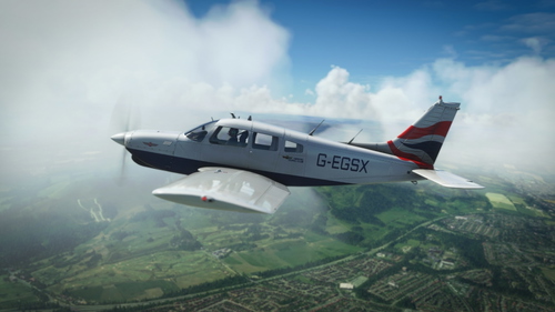 JustFlight Piper P28R Turbo Arrow III British Airways G-EGSX Flying Club