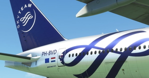 KLM "Skyteam livery" CaptainSim 777-300ER thumbnail 16
