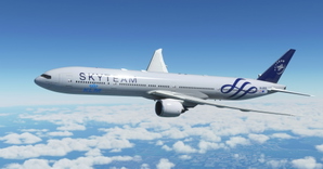 KLM "Skyteam livery" CaptainSim 777-300ER thumbnail 12