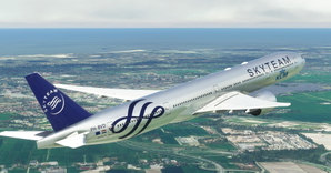 KLM "Skyteam livery" CaptainSim 777-300ER thumbnail 18