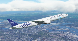 KLM "Skyteam livery" CaptainSim 777-300ER thumbnail 7