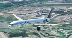 KLM "Skyteam livery" CaptainSim 777-300ER thumbnail 17