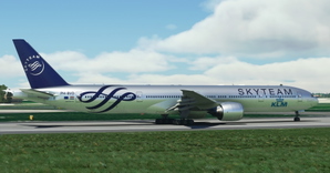KLM "Skyteam livery" CaptainSim 777-300ER thumbnail 15